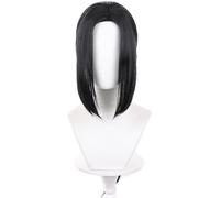 Windskids Uchiha Cosplay Pelucas Hombre Negro Largo Cabello Liso Pony Peluca Anime Ninja Uchiha Halloween Carnaval Fiesta Mascarada Actuaciones Disfraz Accesorios Anime Wig