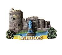 Windsor Castle England UK - Imán para nevera, recuerdo de viaje, 3D, decoración magnética para nevera, colección artesanal