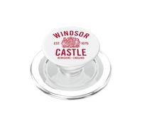 Windsor Castle EST. 1070 Berkshire Inglaterra Rojo Imprimir PopSockets PopGrip para MagSafe