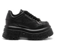Windsor Smith Mujer Negro Grueso Zapatillas Plataforma de Piel - Viraje