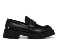 Windsor Smith Mujeres Negros Cuero Mocasines Plataforma Chunky Zapatos - Throne