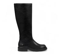 Windsorsmith Mujer Bendición Negro Artificial Cuero Rodilla Alto Largo Zip Botas