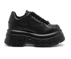 Windsorsmith Womens Chunky Leather Entrenadores de Plataforma Sneakers - Swerve