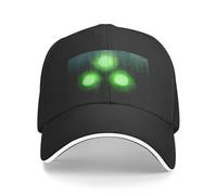 Windsoul Gorra de béisbol Vintage Splinter Cell Logo Rain and Blood Edition Gorra Snapback Bobble Hat Elegantes Sombreros de Mujer Cool para Hombre