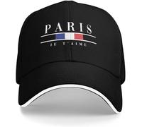 Windsoul Gorras de béisbol I Love Sport para Hombres Gorra de Golf de Playa para Mujer Adulta con Bandera de Francia Gorra de Golf con Visera Regalo Genial