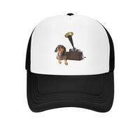 Windsoul Oscar Edison de la Vendimia Escucha la Voz de su Maestro. Gorra de béisbol Gorra táctica Militar Gorra Thermal Visor Snapback Mujer Playa Hombre Cool