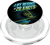 Windsurf Life Begins At 20 Knots Motivación Windsurfista PopSockets PopGrip para MagSafe