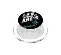 Windsurf Life Begins At 20 Knots Motivación Windsurfista PopSockets PopGrip para MagSafe