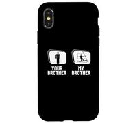 Windsurfer Your Brother My Brother Sister Funny Windsurf Carcasa para iPhone X/XS