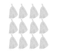Windy City Novelties Pompones de animadora, paquete de 12 unidades (blanco)