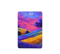 Windy Hillside Dreamy Landscape - Ambientadores místicos para coche, 4 unidades, tarjetas perfumadas colgantes, tarjetas perfumadas para coche, tabletas de aromaterapia