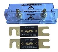 WindyNation Portafusibles ANL + fusible ANL (2 fusibles de 200 A)