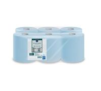 Wine And More Metro Professional - Bobina de toalla de mano azul 2 pliegues, 450 hojas - 6 unidades