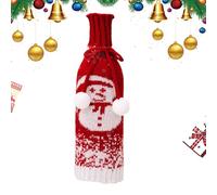 Wine Bottle Clothes - Santa Claus Design, Snowman Holiday Cover