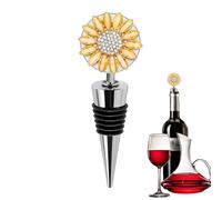 Wine Bottle Stopper - Reusable Alloy Wine Saver Plug for Red and White Ẃine Bottles | Decorative Bottle Sealer for Restaurants, Weddings, Parties, Bars, Dining Rooms and Home Kitchens