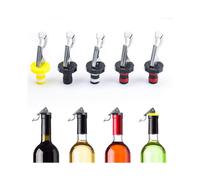 Wine Bottle Stopper, Reusable Stainless Steel Wine Stopper for Used for Variety of Wine Champagne Glass Bottle Beer Beverage