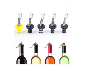 Wine Bottle Stopper, Reusable Stainless Steel Wine Stopper for Used for Variety of Wine Champagne Glass Bottle Beer Beverage