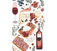 Wine & Cheese Notes: Elegant Food Lover's Notebook: Food Lover's Notebook 6 x 9 inch