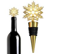 Wine Cork - Wine Bottle Stoppers | Reusable Snowflake Christmas Decorations | Christmas Topper Bottle Resealer for Champagne Beverage Liquor Home Bar Carnival Restaurant Camping