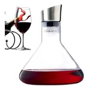 Wine Decanter - 1500ml Glass 18.5x22cm Carafe Aerator, Filtration Vessel, Handheld Dispenser, Oxidation Enhancer | Rich Pouring Solution For Dining Bar Men Tasting Events Enjoying Showpiece