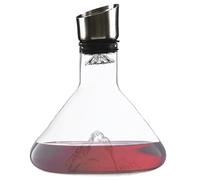Wine Decanter, Glass Carafe with Aerator, 1500ml Capacity, Built-in Dispenser Spout, Hand-Held Pourer Tool, Wine Accessory, Ideal for Men, Home Bar, Dinner, Gifting, Celebration Use