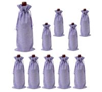 Wine Drawstring Bag | Holiday Wine Bottle Cover | Cloth Wine Bag Decor | Double Drawstring Wine Bag | Decoration Wine Cover | Neutral Colors For All Bottle Shapes and Sizes