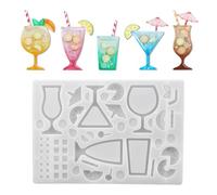 Wine Glass Resin Shaker Molds - Silicone Crafting Mould | Epoxy Keychain Casting with Clear Shape Design, DIY Art Tool for Pendant Jewelry Making, Creative Crafting Accessory for Hobbyists