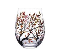 Wine Glasses, Hand Painted Wine Glasses, Stemless Wine Glasses, Creative Hand-Painted Four-Season Glass Wine Glasses - Fall Leaves Flower Seasons Colored Wine Glasses, Drinking Cup For Wine Cocktails