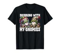 Wine Gnomes For Women and Men Funny Drinking with My Gnomies Camiseta
