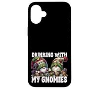 Wine Gnomes For Women and Men Funny Drinking with My Gnomies Carcasa para iPhone 16 Plus