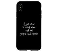 Wine grapes and cheese design Carcasa para iPhone XS Max
