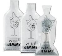 Wine Jimmy - Fundas protectoras reutilizables de triple capa para vino, resistentes a impactos y fugas, bolsa de transporte de equipaje, avión, crucero, coche, regalo, vacaciones, fiesta, paquete de 3