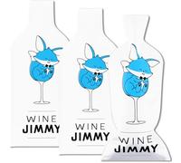Wine Jimmy - Fundas protectoras reutilizables de triple capa para vino, resistentes a impactos y fugas, bolsa de transporte de equipaje, avión, crucero, coche, regalo, vacaciones, fiesta, paquete de 3