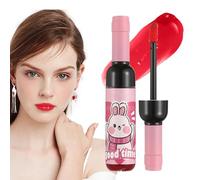 Wine Lip Stain, Liquid Gloss Set, Pink Matte Finish, Long-Lasting Waterproof, Moisturizing Lips Formula for Women and Girls, All-Day Beauty Makeup Look