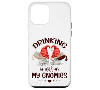 Wine Lover Gnomes - Drinking with My Gnomies - Funny GNOME Carcasa para iPhone 12 Mini
