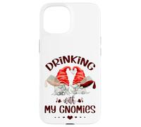 Wine Lover Gnomes - Drinking with My Gnomies - Funny GNOME Carcasa para iPhone 15