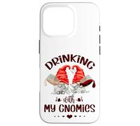 Wine Lover Gnomes - Drinking with My Gnomies - Funny GNOME Carcasa para iPhone 16 Pro