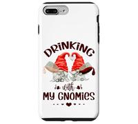 Wine Lover Gnomes - Drinking with My Gnomies - Funny GNOME Carcasa para iPhone 7 Plus/8 Plus