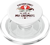 Wine Lover Gnomes - Drinking with My Gnomies - Funny GNOME PopSockets PopGrip para MagSafe