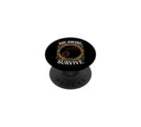 Wine Lover Sip Swirl Survive Funny Red Wine Tasting PopSockets PopGrip Adhesivo
