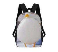 Wine - Mochila escolar retro vintage, impermeable, mochila escolar, mochila de negocios para niños/niñas/adolescentes, Fat Duck Animal, 17"