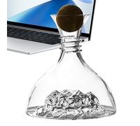 Wine Pourer Decanter, Alcohol Glass Serveware, Large Capacity Elegant Pouring and Oxidation Design, Wine Aerator Decanter for Home, Cena Parties, Tasting Events, Wedding, 8,27 x 8,27 x 10,24 pulgadas