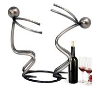 Wine Racks Countertop, Metal Desk Decor Sparkling Wine Bottle Stand, Elegant Bottle Holder For Bartender Collector Entertainer Homeowner Dinner Party Kitchen Home Restaurant Office Hotel Display Use