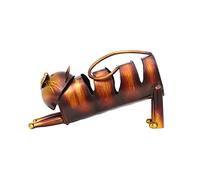Wine Shelf, Cute Cat Figure Made of Metal Wine Bottle Holder for Stylish Bottle Storage, Wine Shelf Metal, for Living Room, Kitchen Wedding givtions