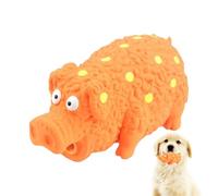 Wine Squeaker Dog Play Stuff - Interactive Rubber Wine Dog Play Cosas | Scheaker Chew Training Puppy Suministros de Perros Duraderos, Látex Grugning Pig Toys Quién para KLE