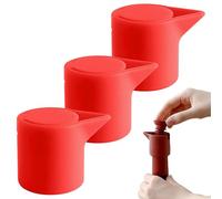 Wine Stopper, Bottle, 1.97x1.5 inches Beverage Saver, 3-Piece Flexible Silicone Cap Set with Airtight Grip and Leakproof Closure, Reusable Accessory for Kitchen, Wedding, Restaurant, Event