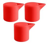 Wine Stopper, Champagne Saver, 1.97x1.5inches, 3-Piece Silicone Seal Set, Airtight Preservation, Reusable and Compact Size, Ideal for Kitchen, Picnics, Restaurants, Weddings, Black/Red/Light Coffee