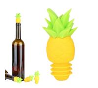 Wine Stopper - Reusable Pineapple Shape | Silicone Funny Bottle Topper, Beverage Preservation For Brandy Champagne Vodka Beer Soda Bar Home Wedding Gathering