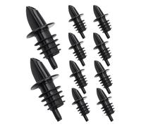 Wine Stoppers & Pourers, 10 piezas Licor Set, Soft PVC Aerator for Wines Bottle, No Drip Wines Pourer, Accurate Pourer Stopper, for Restaurants &, 2,56 x 1,18 pulgadas
