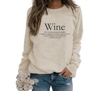 Wine Tasting Is My Favorite Sport Sweatshirt Womens Funny Wine Drinking Sweatshirt Long Sleeve Crewneck Graphic Pullover
